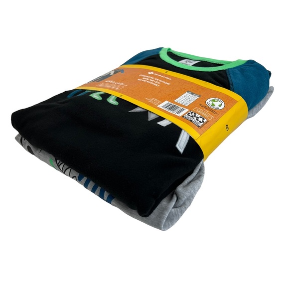 NWT 2 Pack- Dinosaur Long Sleeve and Pants Pajama Set Size 6 - Picture 7 of 9